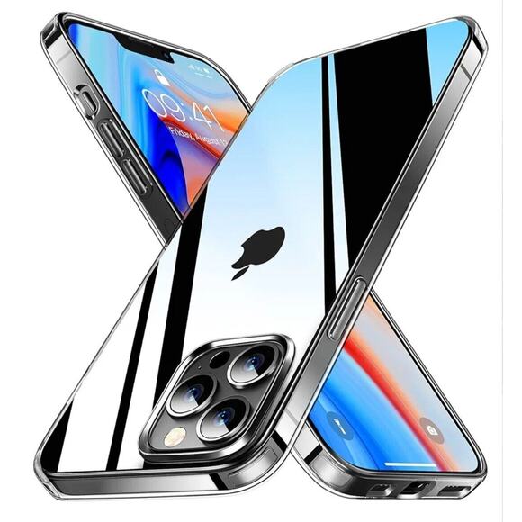 Military Crystal Clear, iPhone 13 Pro Case, Never Yellowing, Shockproof, Slim - Picture 1 of 1